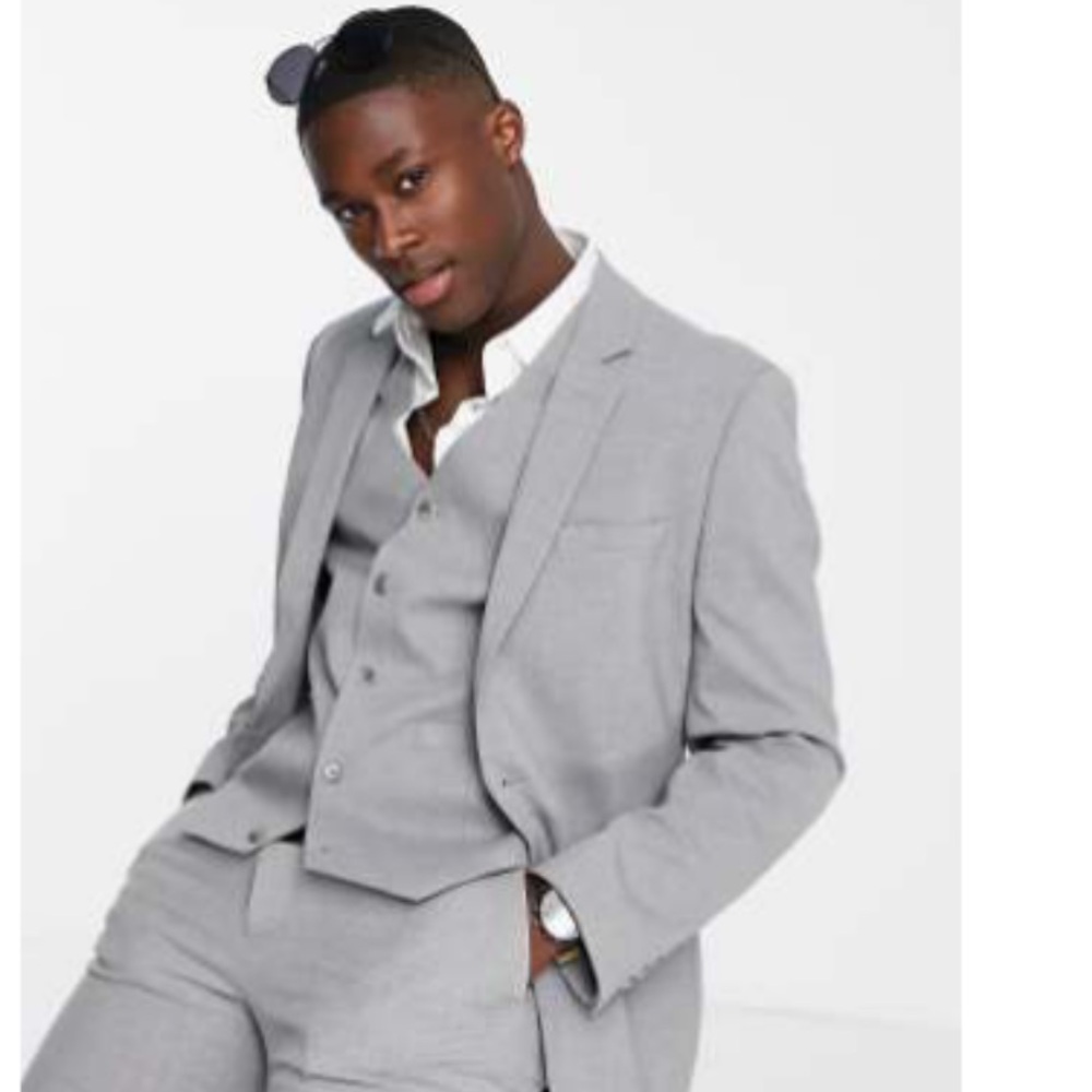 ASOS Men's Light Gray Suit Set